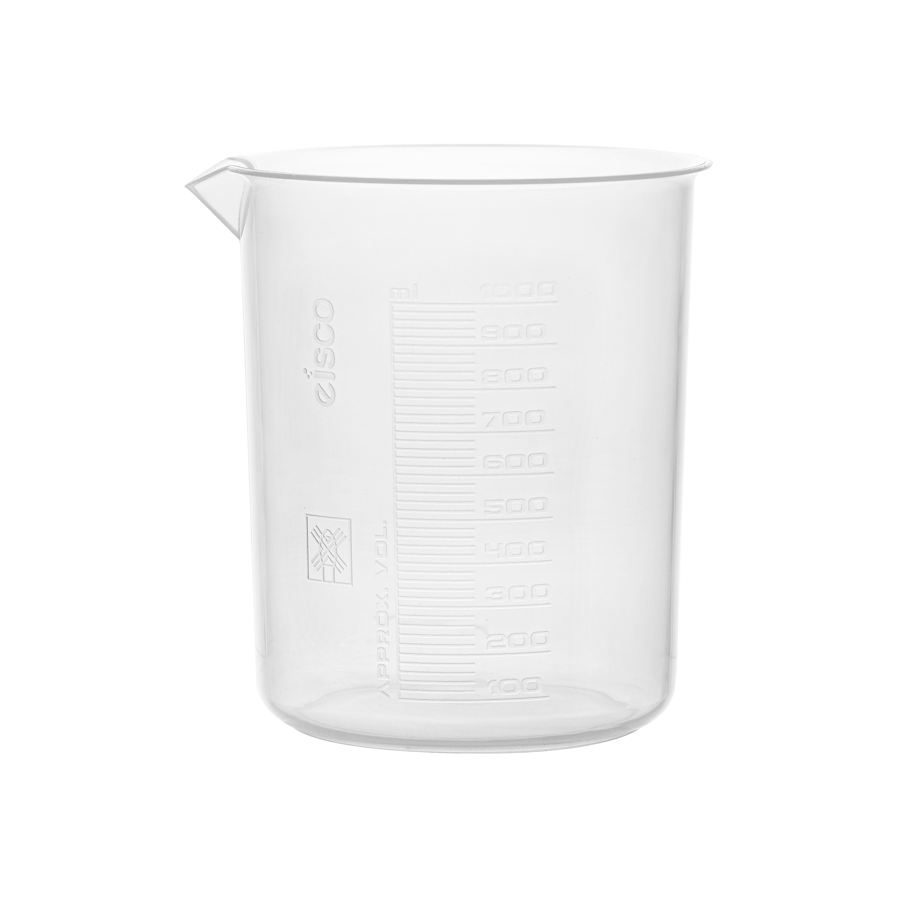 Beaker - Euro Design, Polypropylene, 1000 x 20ml. - eiscoindustrial