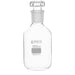 Bottle Reagent, made of borosilicate glass, narrow mouth with interchangeable hexagonal glass hollow stopper , socket size 19/2 125 ML - eiscoindustrial