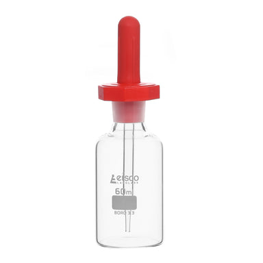 Bottle Pipette Dropping, clear glass 60 ML - eiscoindustrial