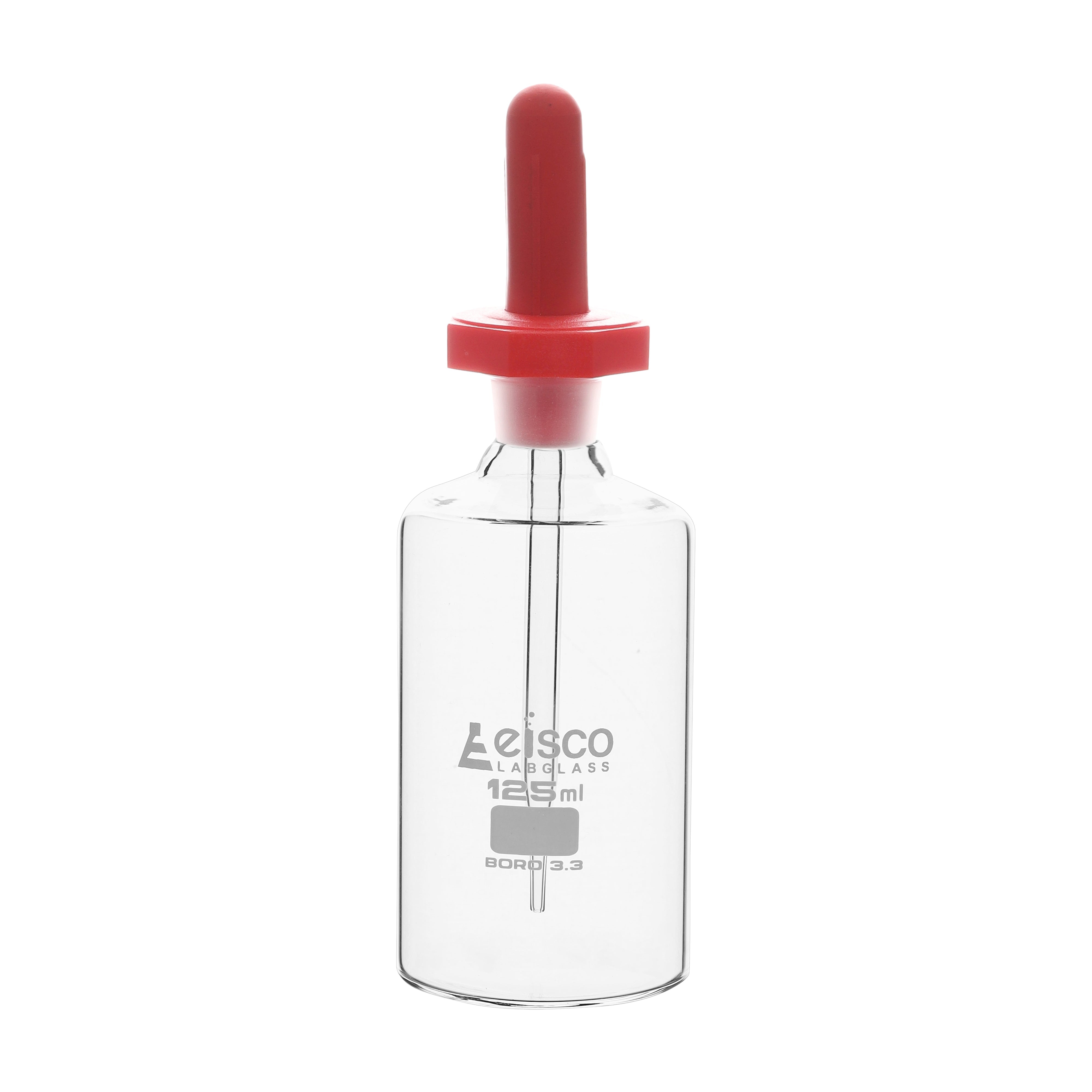 Bottle Pipette Dropping, clear glass 125 ML - eiscoindustrial