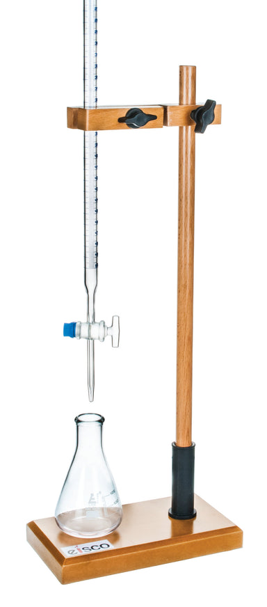 Burette Stand - Single, made of seasoned hardwood - eiscoindustrial