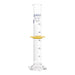 Cylinder Measuring Graduated, cap. 50ml., class 'A', glass hex. base,with protective guard & spout, borosilicate glass, Blue Graduation. As per ASTM E1272 std. - eiscoindustrial