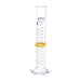 Cylinder Measuring Graduated, cap. 250ml., class 'A', glass hex. base,with protective guard & spout, borosilicate glass, Blue Graduation. As per ASTM E1272 std. - eiscoindustrial