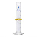 Cylinder Measuring Graduated, cap. 50ml., class 'B', glass hex. base,with protective guard & spout, borosilicate glass, Blue Graduation. As per ASTM E1272 std. - eiscoindustrial