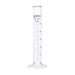 Cylinder Measuring Graduated, cap. 50ml., class 'B', round base with spout, borosilicate glass, Blue Graduation - eiscoindustrial