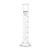 Cylinder Measuring Graduated, cap. , class 'B', Hex. base with spout, borosilicate glass, Blue Graduation - eiscoindustrial