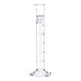 Cylinder Measuring Graduated, cap. 50ml., class 'A', Hex. base with spout, borosilicate glass, Blue Graduation - eiscoindustrial