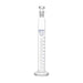 Cylinder Mixing Graduated, cap. 100ml., class 'A', glass round base, complete with interchangeable Glass stopper, borosilicate glass, Blue Graduation - eiscoindustrial