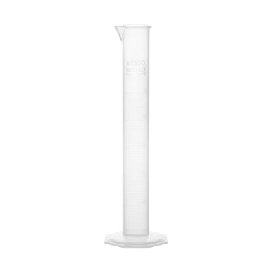 Cylinder Measuring Graduated-Octagonal base, cap. 50ml, Class B,Polypropylene - eiscoindustrial