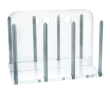 Petri Dish Rack for 90mm, Clear Acrylic - eiscoindustrial