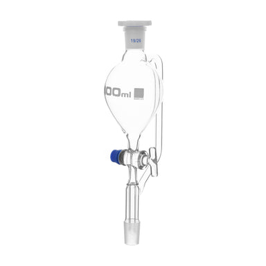 Funnel Separating -Pear Shaped, Pressure Equalising Glass Stopcock 100 ml Scoket/Cone Size 19/26 - eiscoindustrial