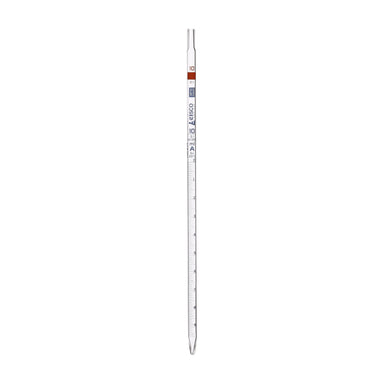 Pipette Serological class 'B' 10.0ml, Orange, Blue Printing - eiscoindustrial