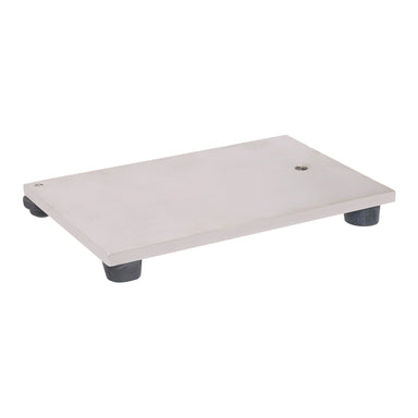 Rectangular Retort Stand Base with Rods-Stainless Steel, 21 x 13cm - eiscoindustrial