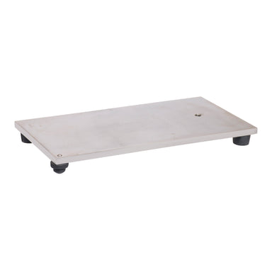 Rectangular Retort Stand Base-Stainless Steel, 30 x 15cm - eiscoindustrial