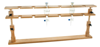 Separating funnel stand,with height adjustment,can abe used for 6 separating funnels - eiscoindustrial