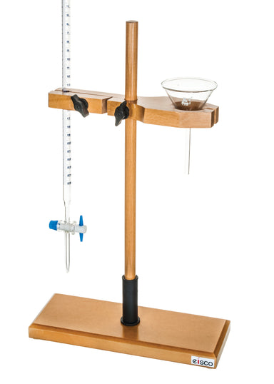 Combined burette & funnel stand,rod is 46cm tall with 16mm dia. - eiscoindustrial