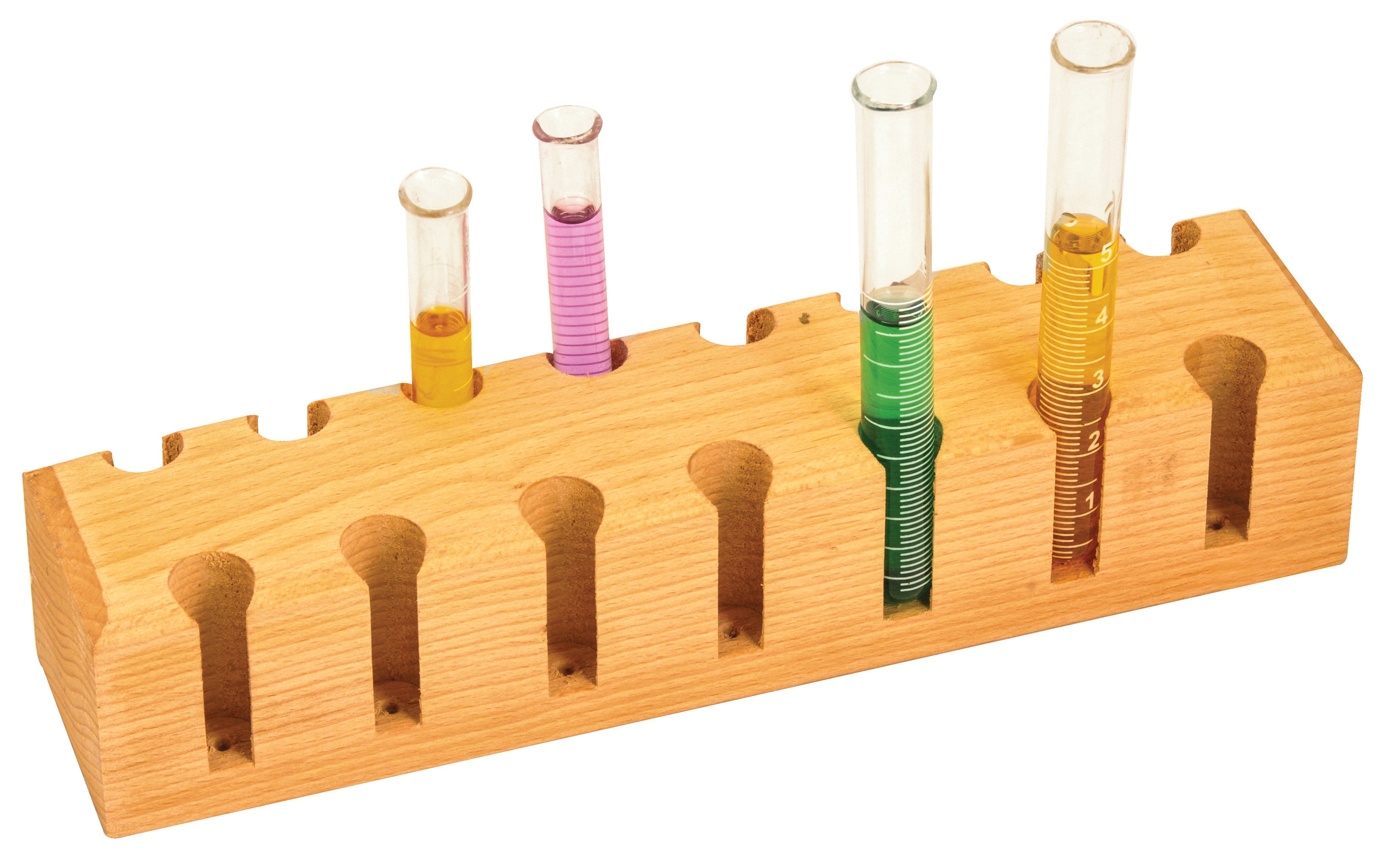 Test Tube Support 15 place, Wooden - eiscoindustrial