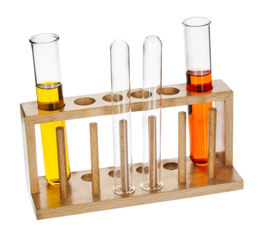 Test Tube Stand of 6 holes, Wooden - eiscoindustrial