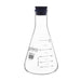 Flasks - Conical Erlenmeyer with Narrow Neck and Rubber Stopper, ASTM 500ml - eiscoindustrial