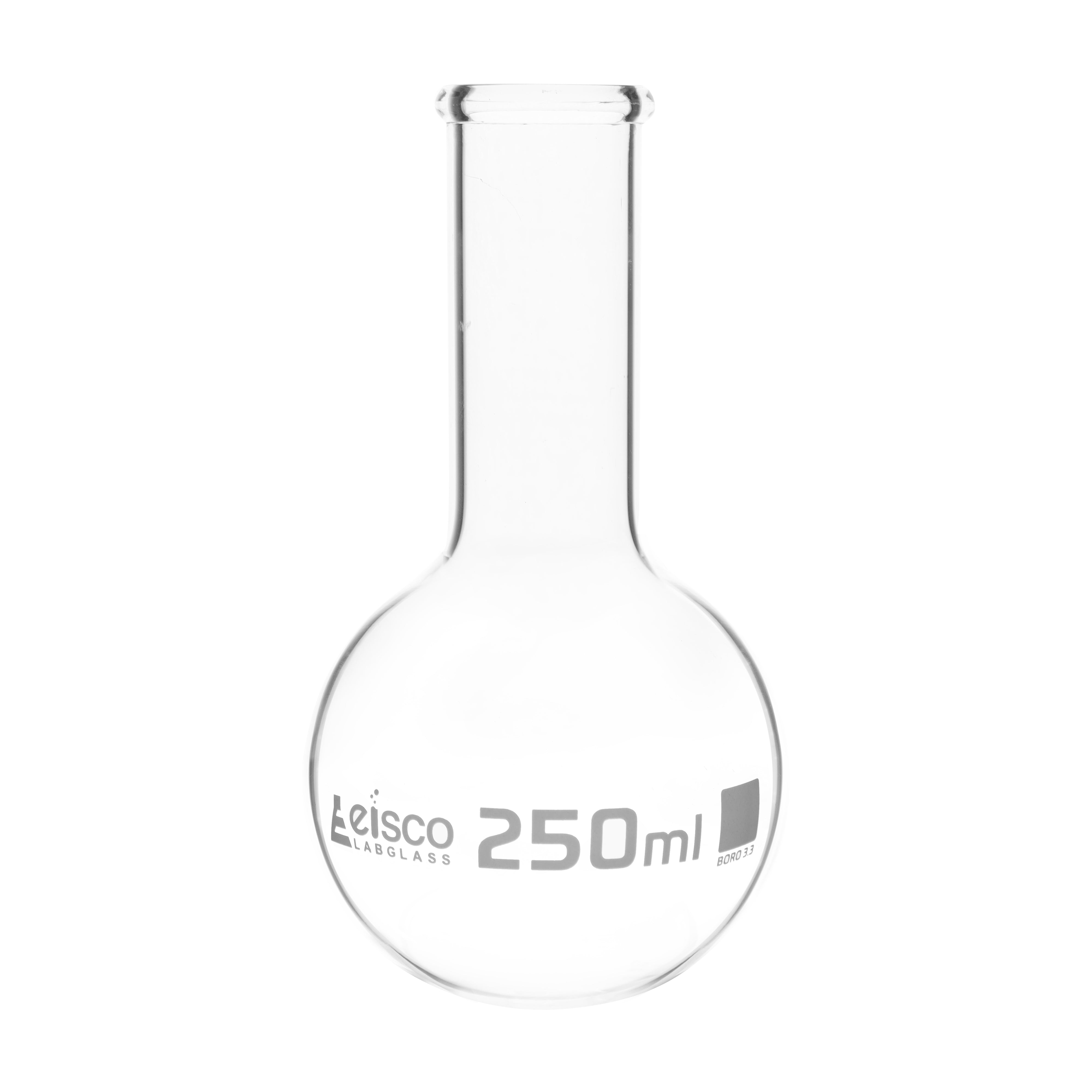 Flask-Boiling Round Bottom Long Neck ASTM 250ml - eiscoindustrial