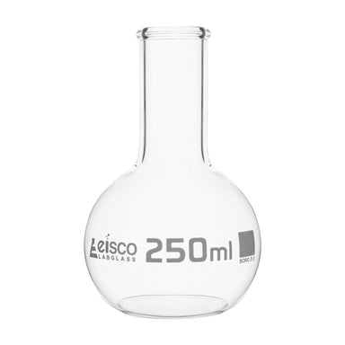 Flasks - Boiling Flat Bottom with Narrow Neck,ASTM,Capacity 250ml - eiscoindustrial