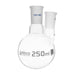 Flasks - Distilling Round Bottom with Two Necks,Parallel - ASTM,Capacity 250ml,24/40,24/40 - eiscoindustrial