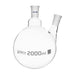 Flasks - Distilling Round Bottom with Two Necks,Angled - ASTM, Capacity2000ml,24/40,24/40 - eiscoindustrial